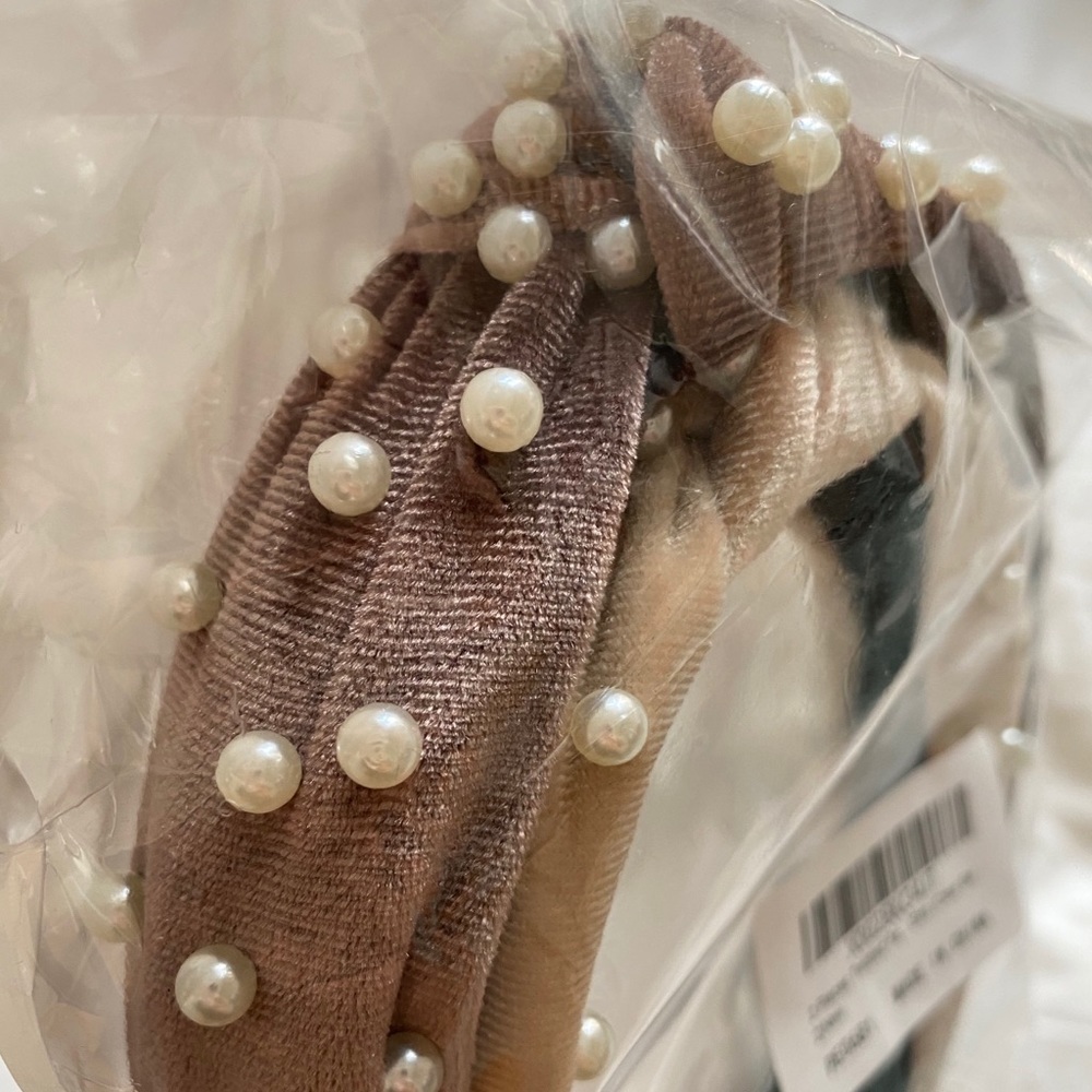 Pearl Velvet Headbands